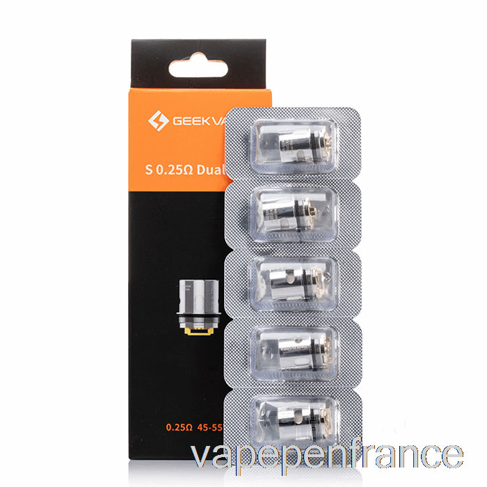 Geek Vape S Bobines De Remplacement 0,25ohm S Bobines à Double Maille Stylo Vape